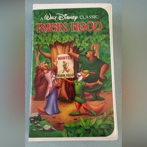 Disney Robin Hood VHS - Green and Red Cover